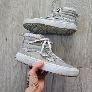 Vans | Filmore Hi gray sparkle suede outdoor sporty sneakers | WMS 5.5